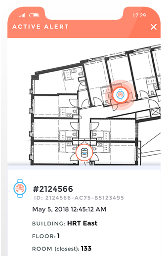 Hospitality Emergency Management Platform - Uses a Wireless Panic Button to Protect housekeeping staff